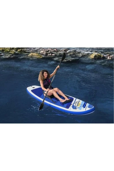BESTWAY 65350 Oceana Şişme Kano Sörf Tahtası-çantalı Set Kürek Ve Pompa Dahil 305x84x12 - 3