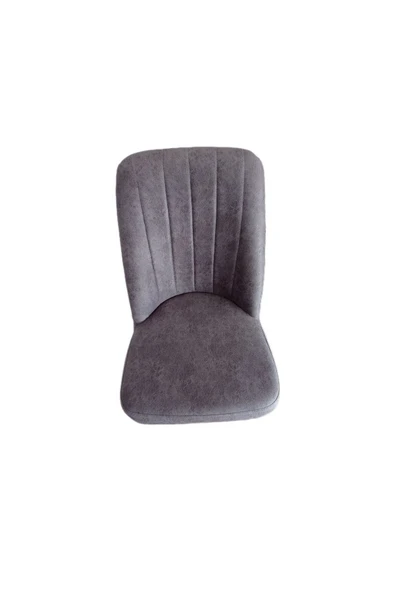 florit mobilya masamıza buyurun 6 Adet Sandalye Takımı Kare Gold Ceviz Gürgen Ahşap Ayaklı Füme Mutfak Sandalyesi - Resim 5