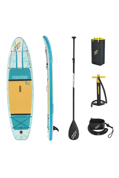 BESTWAY Panaroma Şişme Kano Sörf Tahtası-çantalı Set Kürek Ve Pompa Dahil 340 X X 89 X 15 Cm - 1