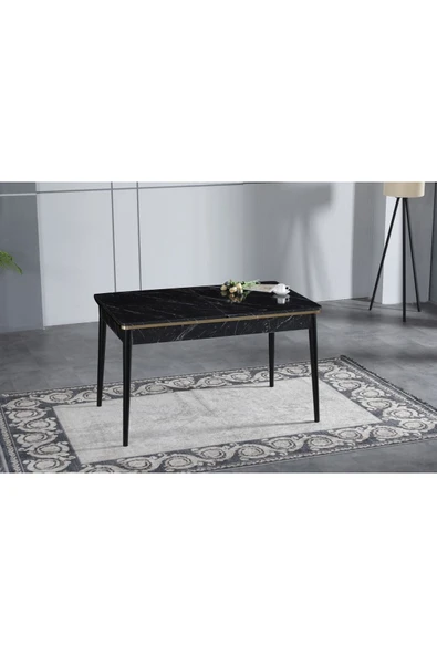 florit mobilya masamıza buyurun Miraç Serisi 80x130 Açılabilir,6 Kişilik Mutfak Masası Takımı, Yemek Masası Takımı, Masa Takımı-krem - Resim 6