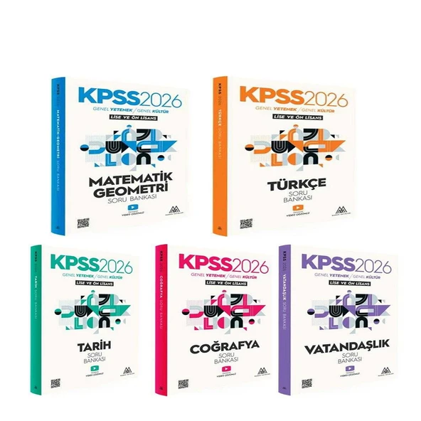 Marsis Yayınları 2026 KPSS Soru Bankası Seti 5 Kitap ürün görseli 1
