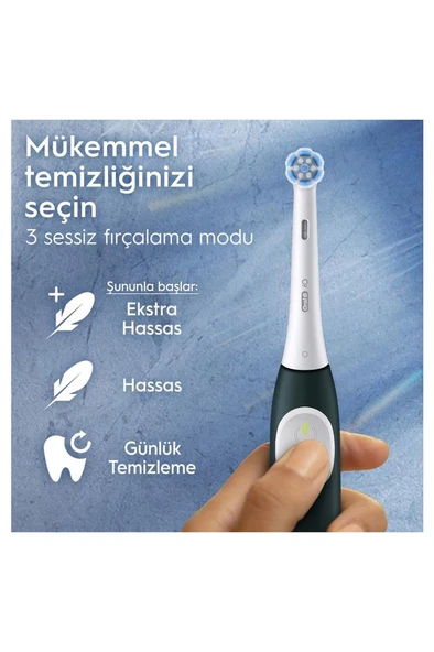 Oral-B İo 2 Orman Yeşili Şarjlı Diş Fırçası 1 Diş Fırçası Başlığı 1 Seyahat Kutusu - 6