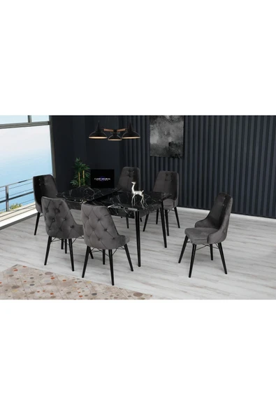 florit mobilya masamıza buyurun Iris Serisi 80*130 Açılabilir Mutfak Masası Takımı 1. Sınıf Bayby Face Kumaş - Resim 2