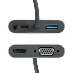 Vcom CU4511 Type-C To Hdmi+Vga+Usb 3+3.5mm Aux+ Type-C Çevirici - 3