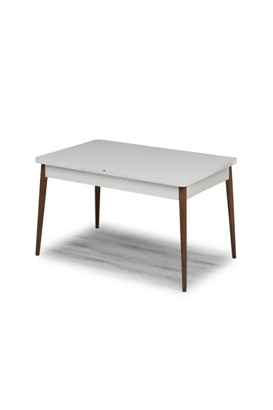 florit mobilya masamıza buyurun 80x130 Açılabilir,6 Kişilik Mutfak Masası Takımı, Yemek Masası Takımı, Masa Takımı- Gri - Resim 3