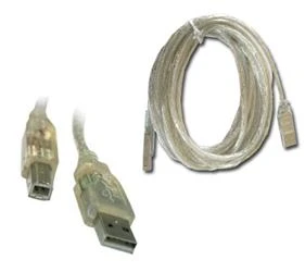 S-link SL-U2003 3mt 2.0 Usb Şeffaf Yazıcı Kablosu - 2