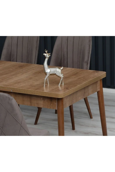 florit mobilya masamıza buyurun Klasik Yemek Masası 4-6 Kişilik AÇILIR-KAPANIR SİYAH MERMER-BEYAZ MERMER-BEYAZ-CEVİZ ürün görseli