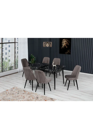 florit mobilya masamıza buyurun London Serisi Atlantik 80x130 Açılır Yemek Masası , Yemek Masa Takımı ürün görseli