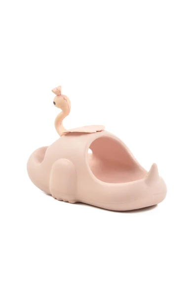 Ayakmod Pudra Hafif Eva Kuğulu Kız Çocuk Terlik Kuğu P-F - 4