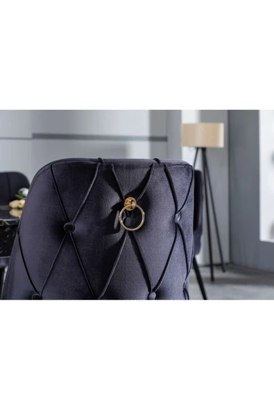 florit mobilya masamıza buyurun 80x130 Açılabilir,6 Kişilik Mutfak Masası Takımı, Yemek Masası Takımı, Masa Takımı-gri - Resim 6