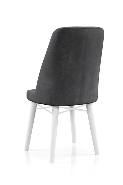 florit mobilya masamıza buyurun Elit Serisi Babyface Kumaş Beyaz Ahşap Gürgen Ayaklı Mutfak Sandalyeleri 1 Adet - Resim 2