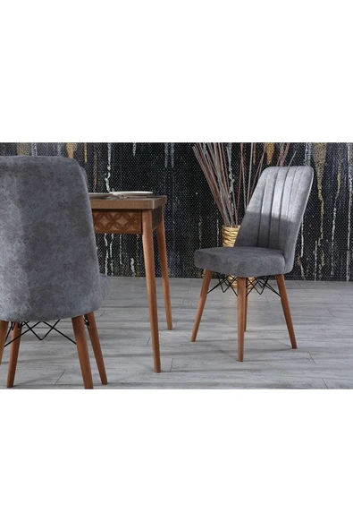 florit mobilya masamıza buyurun Ceviz Yemek Masası Mutfak Masası Açılır Masa Takımı 6 Sandalyeli - Resim 2