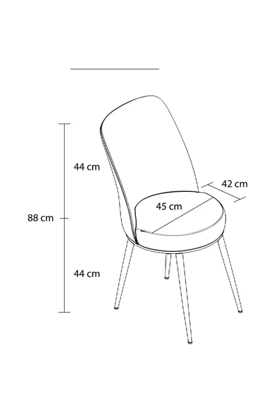 florit mobilya masamıza buyurun Siyah Sabit Karegold Yemek Ve Mutfak Masası Takımı 4 Sandalyeli - Mürdüm - Resim 3