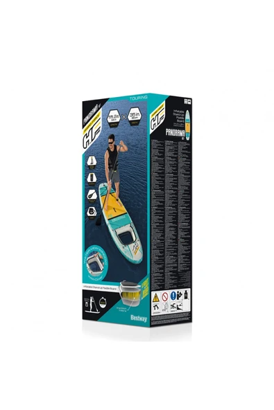 BESTWAY Panaroma Şişme Kano Sörf Tahtası-çantalı Set Kürek Ve Pompa Dahil 340 X X 89 X 15 Cm - 5