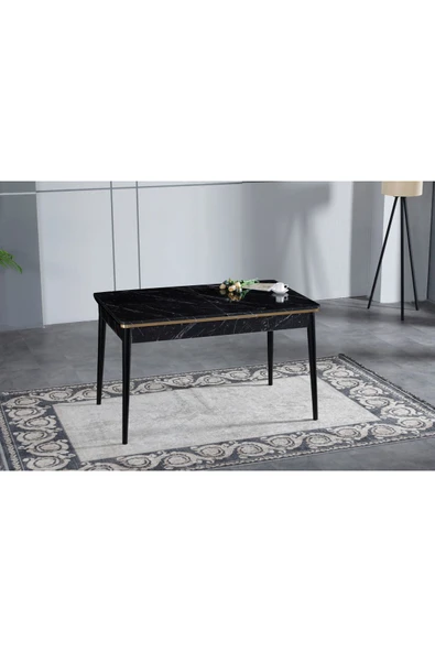 florit mobilya masamıza buyurun Elit Serisi 80 x 130 Açılır Yemek Masası Takımı-Mutfak Masası-6 Kişilik - Resim 5