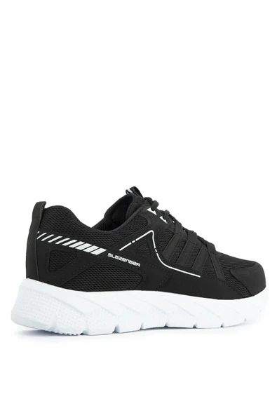 Slazenger ALONE I K Unisex Sneaker Ayakkabı Siyah  Beyaz - Resim 3