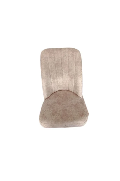 florit mobilya masamıza buyurun Sandalye Takımı. 6 Kişilik Kare Gold Ceviz Gürgen Ahşap Ayaklı Krem Mutfak Sandalyesi - Resim 5