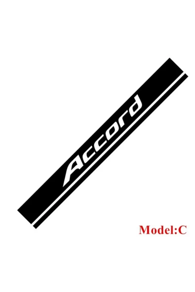 İndispensableyl Honda Accord Sport Ön Kaput Şerit Sticker Etiket Modeli - 2