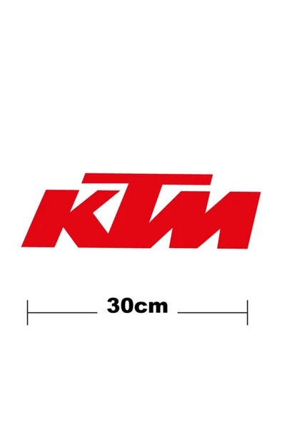 İndispensableyl Ktm Logo Yazı Sticker Etiket Tek Renk ürün görseli