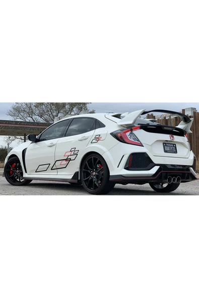 İndispensableyl Yan Kapı Kare Desenli Şerit Sticker Etiket Modeli - Resim 3