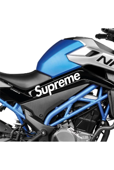 İndispensableyl CFMOTO 250 NK Supreme Orta Şase Tasarım Motosiklet Sticker Etiket Modeli Beyaz ürün görseli