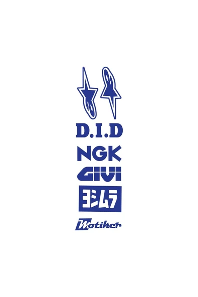 İndispensableyl Sponsor Marka Logolar Sticker Etiket Modeli - Resim 3