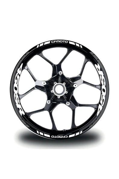 İndispensableyl CFMOTO 450SR Sticker Jant İç & Dış Yazılı Etiket Modeli Gri - Beyaz ürün görseli