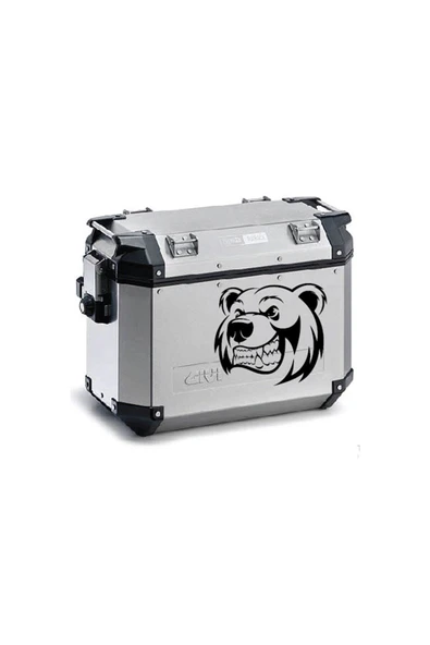 İndispensableyl Ayı Desenli Motosiklet Çanta Sticker Etiket Modeli - 5 ürün görseli