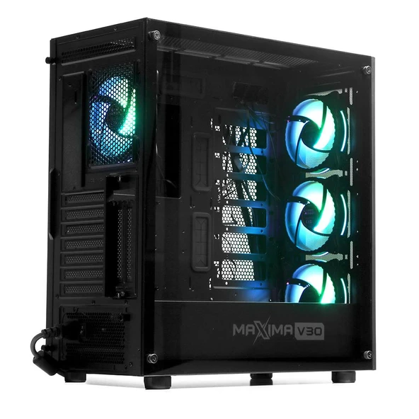 Dark DKCHMAXV30 MAXIMA V30, 3x12cm, 1x12cm ARGB Fan, 2xUSB3.0, 1xType-C, Oyuncu Kasası - 2
