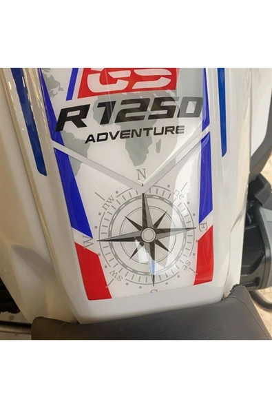 İndispensableyl Bmw R1250 Gs Beyaz Tank Pad Damla Sticker Etiket Modeli - 2