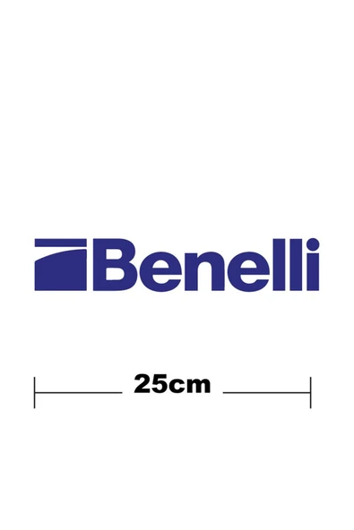 İndispensableyl Benelli Logo Yazı Sticker Etiket Tek Renk - Resim 4