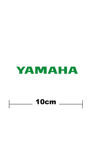 İndispensableyl Yamaha Logo Yazı Sticker Etiket Tek Renk ürün görseli