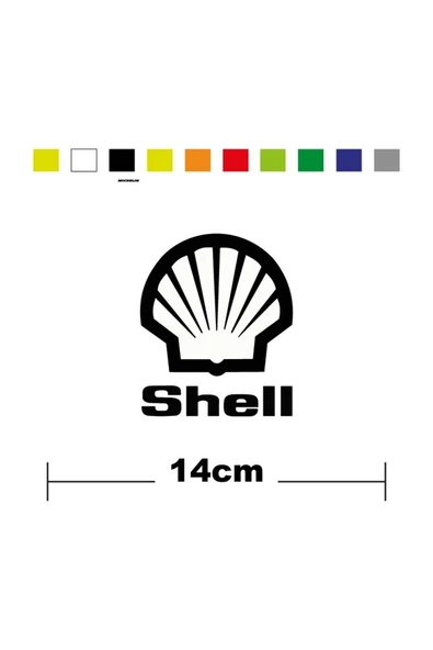 İndispensableyl Shell Sponsor Marka Tek Renk Sticker Etiket ürün görseli