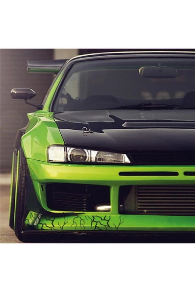 İndispensableyl Şimşek Sticker 25x25cm Folyo Kesim Evrensel Desen Kaplama Siyah - Resim 6