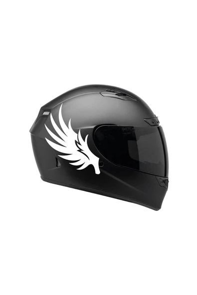 İndispensableyl Tek Renk Kanat ( Wing Helmet Stickers ) Kask Sticker Etiket Modeli 2 ürün görseli 1