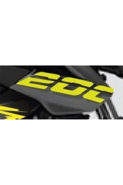 İndispensableyl Bajaj Pulsar NS200 Neon Sarı 200 Yazısı Sticker Etiket Modeli ürün görseli