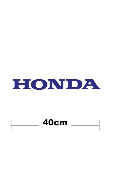 İndispensableyl Honda Logo Yazı Sticker Etiket Tek Renk ürün görseli 1