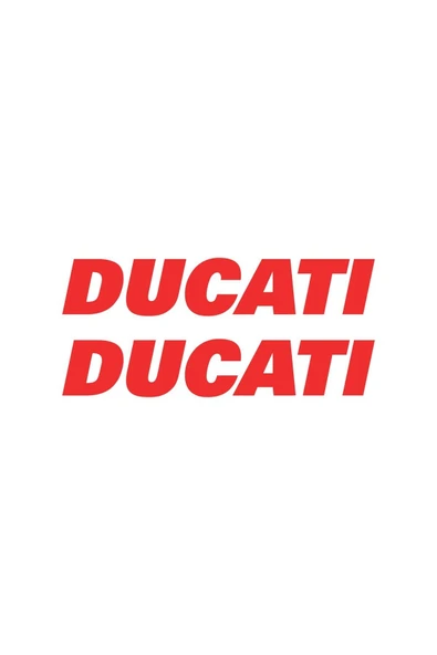 İndispensableyl Ducati Yazılı Renkli Sticker Etiket Modeli ürün görseli 1