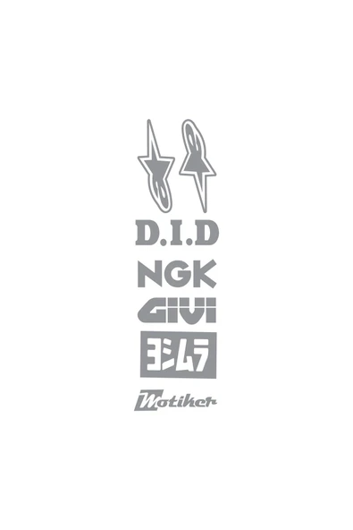 İndispensableyl Sponsor Marka Logolar Sticker Etiket Modeli - Resim 2