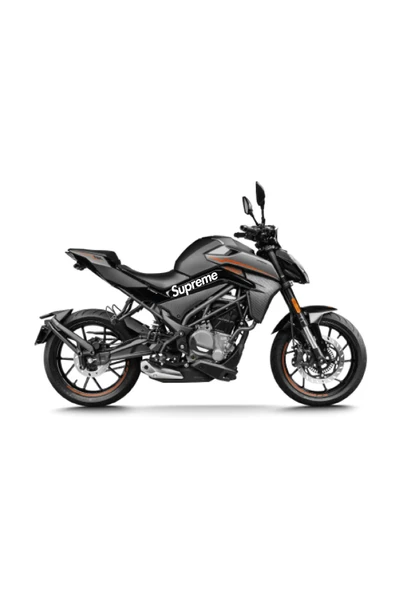 İndispensableyl CFMOTO 250 NK Supreme Orta Şase Tasarım Motosiklet Sticker Etiket Modeli Beyaz - Resim 2