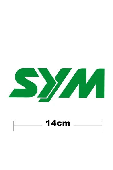 İndispensableyl Sym Logo Yazı Sticker Etiket Tek Renk ürün görseli