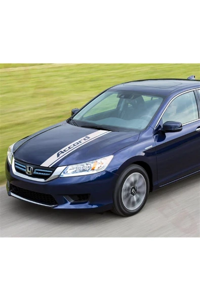 İndispensableyl Honda Accord Sport Ön Kaput Şerit Sticker Etiket Modeli - 1