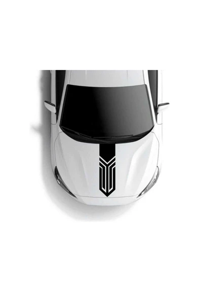 İndispensableyl Ön Kaput Şerit Desenli Sticker Etiket Modeli ürün görseli 1