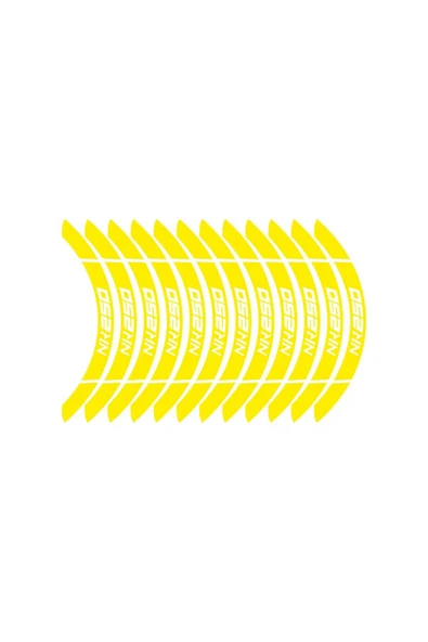 İndispensableyl Sarı CF MOTO 250 SR Geniş Jant Sticker Etiket Modeli - Resim 3