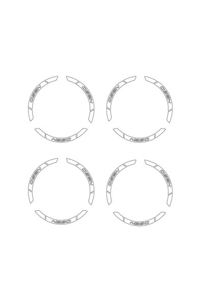 İndispensableyl Beyaz Bajaj N250 Geniş Jant Sticker Etiket Modeli - Resim 4