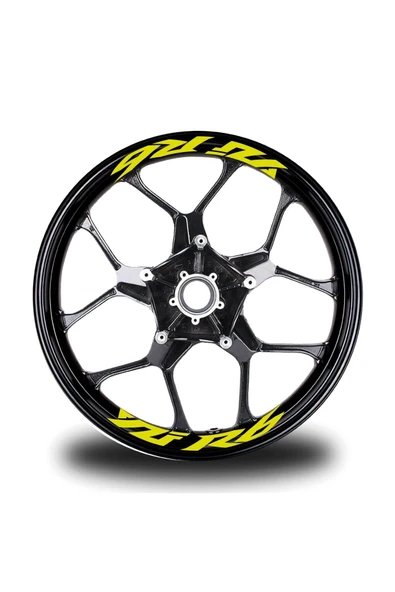 İndispensableyl Yzf R6  Yazılı 8Li Jant İçi Yazı Sticker Etiket - 1