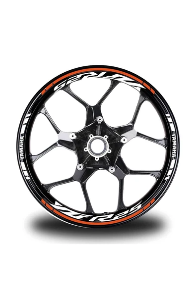 İndispensableyl Turuncu Yamaha Yzf R25 Takım Jant Sticker Etiket ürün görseli 1