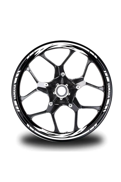 İndispensableyl Beyaz Yamaha FZ6 Jant Sticker Etiket Modeli ürün görseli 1