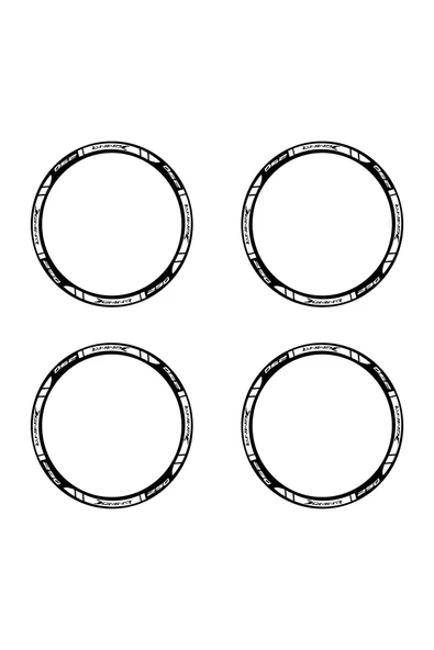 İndispensableyl Bajaj Dominar 250 Beyaz Dış Jant Şeridi Motosiklet Sticker Etiket Modeli Beyaz - Resim 2