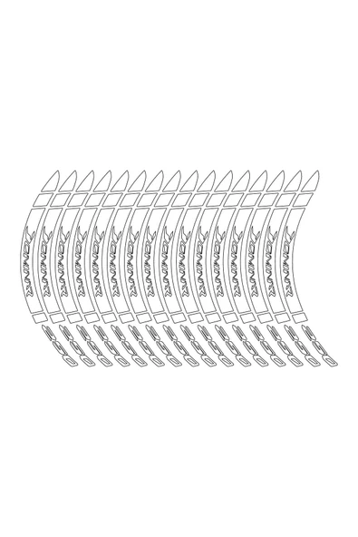 İndispensableyl Bajaj Dominar 250 Beyaz Dış Jant Şeridi Motosiklet Sticker Etiket Modeli Beyaz - Resim 3